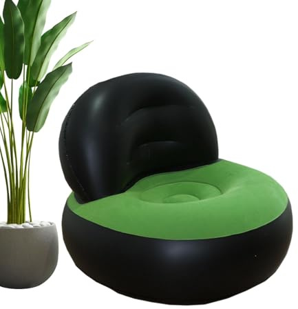 Hobngmuc Tragbare Aufblasbare Couch, Camping Lounge Stuhl, Aufblasbarer Stuhl Sofa Einzeln Mit Luftpumpe, Faltbares Sofa Für Faulenzer Für Innen, Außen, Haus, Camping, Garten, Spiele, Festivals