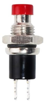 5 pz/lotto 7mm 10mm Mini interruttore a pulsante momentaneo Latching Rosso Piccolo microinterruttore On Off 2 pin 3A/125V 1A/250V(7mm 1NO Momentary)