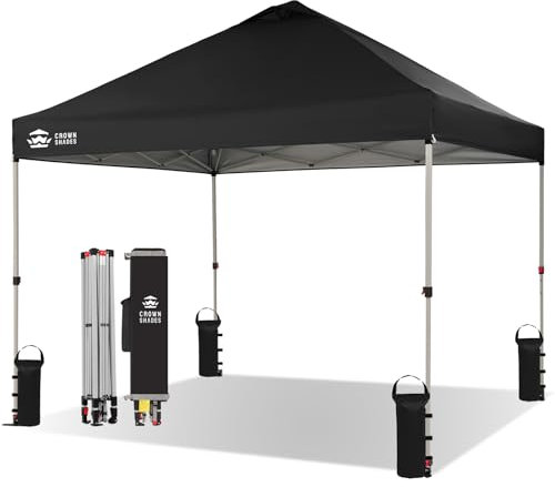 Pavillon 3x3 Wasserdicht Stabil Winterfest, Pop up Faltpavillon UV Schutz 50+, Partyzelt Für Outdoor Camping, 3-Fach Höhenverstellbar, Gartenpavillon mit Tragetasche