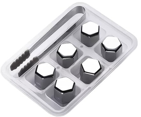 Piedras de vino reutilizables | Piedra de enfriamiento de vino | Piedras de hielo | de hielo de acero inoxidable | de enfriamiento reforzados, metal reutilizable, enfriamiento