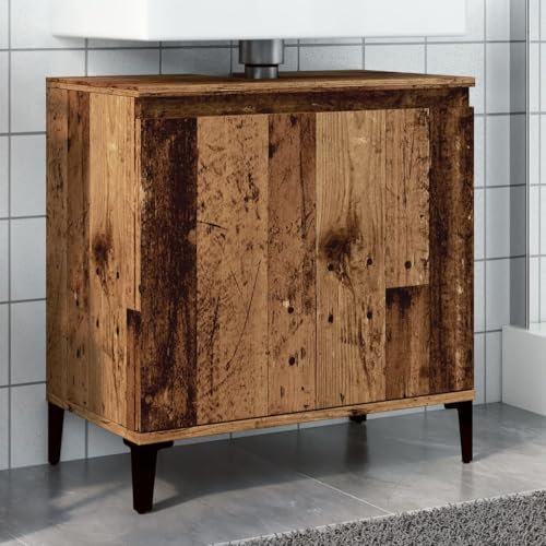 WSJHUHK Meubles, armoires et rangement, unités de lavabo, unités de salle de bain, meuble d'évier en bois ancien 58 x 33 x 60 cm