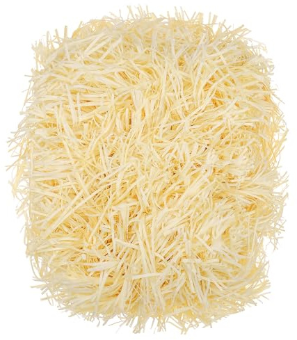 320 g strimlat papper, fyllnadsmaterial för gåva raffia fyllning träull för gåvor dekorationspaket festtillbehör - gul