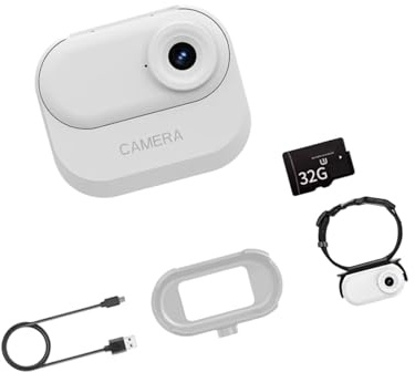 Xuanxi Attraente Ricarica 1080P Full 720P Piccola Macchina Fotografica Per Animali E Escursioni All'aperto Dispositivo Indossabile Con Fascia Da Collo Modificabile Scheda di Memoria 128GB Pet