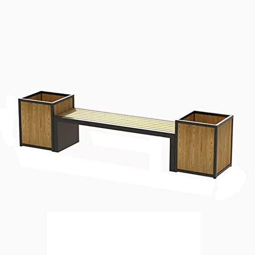 ENGENDER Patio Garden Bench Outdoor Flower Box Chair Bench Combination Business District Pedestrian Street Park Square With Seat Bed