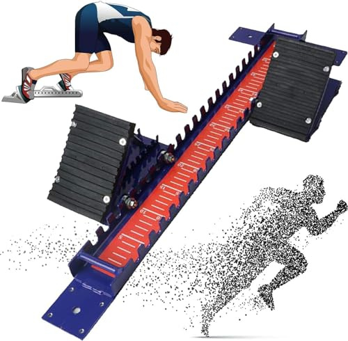 Starter kit da competizione versatile blocco atletica per piste in plastica e cemento, angoli del pedale regolabili, design portatile