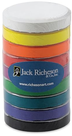 Jack Richeson 101650 Set of 9 Mini Tempera Cakes, Refill Pack