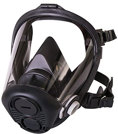 Honeywell RU65001L RU6500 Silicone Full Facepiece with 5-Point Head Strap, Large