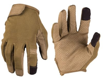 Mil-Tec Einsatzhandschuhe Touch – Touchscreen-taugliche Arbeitshandschuhe mit Belüftung, Taktische Diensthandschuhe mit Klettverschluss & kurzer Stulpe, Outdoor- & Mechanikerhandschuhe