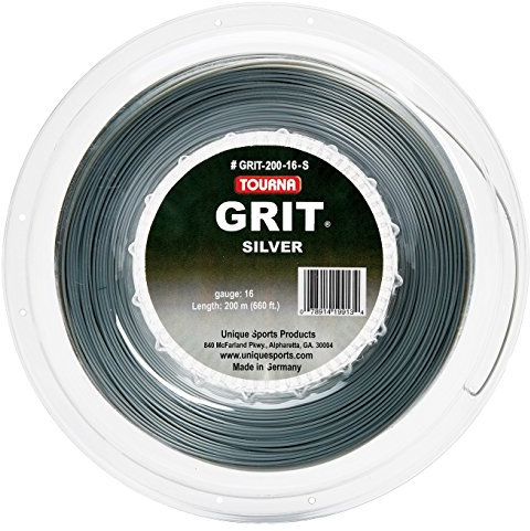 Tourna Unisex – Erwachsene 16g Reel Tennissaite, Silber, 1,30