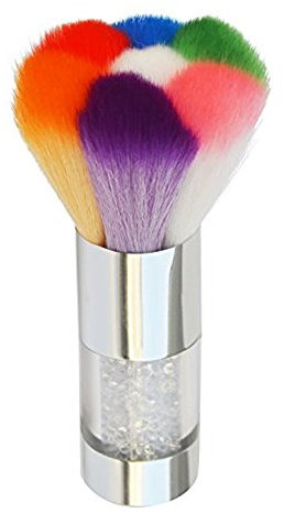 TEEROVA Rhinestones Nail Art Dust Remover Powder Brush Cleaner For Acrylic & UV Nail Gel