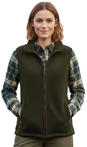 Game Ladies Penrith Fleece Gilet | Womens Winter Vest | Warm Waistcoat Forest Green
