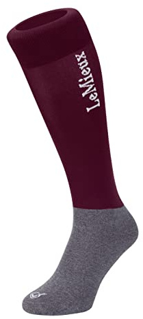 LeMieux Competition Horse Riding Socks with Closely Woven Foot, Topside Seam and Micro Weight Stretch - Twin Pack