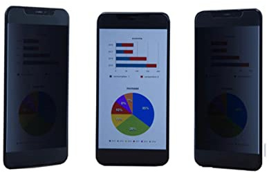 KAPSOLO Privacy Schutzglas Apple iPhone 11 Pro/XS/X Blickschutzfilter Displayglas, 3D9H vollflächiges gehärtetes Temperglas mit abgerundete Kanten