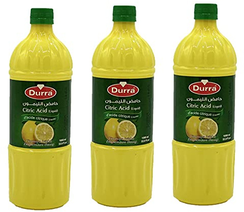 Lot 3x Jus de citron - Durra - bouteille 1L