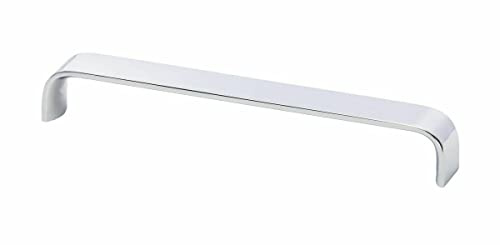 Gedotec Möbelgriffe Aluminium | 1 Stück - Falttüren-griffe Möbel | SENSE | Chrom Poliert Optik - minimalistisches Design | Länge: 103 mm | Schrankgriffe - Schubladengriffe - Küchengriffe - Türgriffe