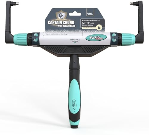 Axus Décor Captain Chunk - Marco de rodillo ancho (serie ónix), herramienta de pintura ajustable diseñada para proyectos profesionales y de bricolaje, adecuada para pintar grandes superficies de