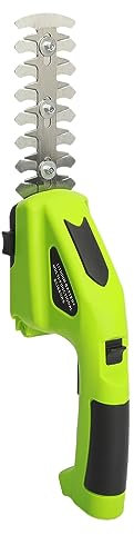Somerway 2 in 1 ABS Grasschere & Heckenschere, Kanten- und Strauchschere mit 7,2 V Lithium-Ionen-Akku, Akku-Hand-Heckenschere, 2 Aufsatzklingen für Gartenarbeit, Schneiden, Scheren, Grün