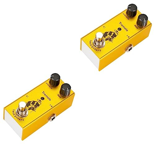 ibasenice 2stücke Tremolo Gitarreneffekt-pedal Mit Klassischer Röhrenverstärker-simulation Einstellbare Rate Und Tone Für Gitarristen Für Bandproben Und Auftritte