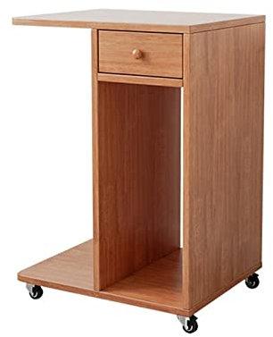 XUJUAN-0227 Druckerständer Massivholz-PC-Host-Halterung, mehrschichtige Bodenbasis, mobiles Tablett, Regal, Drucker, Desktop-Chassis-Rack Bürobedarf,Schreibtisch (Color : B)