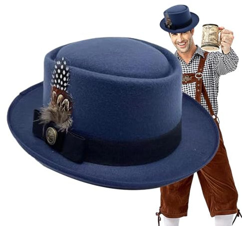 Trachtenhüte Herren Trachtenhut 'Oktoberfest,Trachtenhut' deutsch 'Oktoberfest | Damen Kleider 'Oktoberfest,Kostümzubehör 'Oktoberfest mit Federn,Embleme Oktoberfest