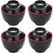 4pcs Miso Soup Bowl with Lid Japanese Soup Bowl Noodle Rice Bowls Ramen Bowl Set for Snack Nuts Candy Fruit Miso Soup