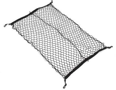 autositz Organizer Nylon Auto Kofferraumnetz Organizer Verstellbares Aufbewahrungsnetz Elastischer Schnurhalter Dehnbare Reisetasche 100 * 70cm Kofferraum Organizer Klett