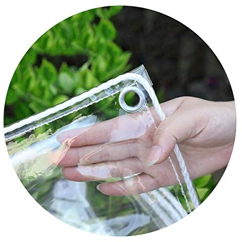 LXLDY Telo Trasparente Occhiellato per Esterno A Prova di Polvere Tende da Sole Serra Vegetale Telone di Protezione Solare Usato per Giardino, Padiglione, 0,3 Mm, 20 Specifiche (3x3.5m)