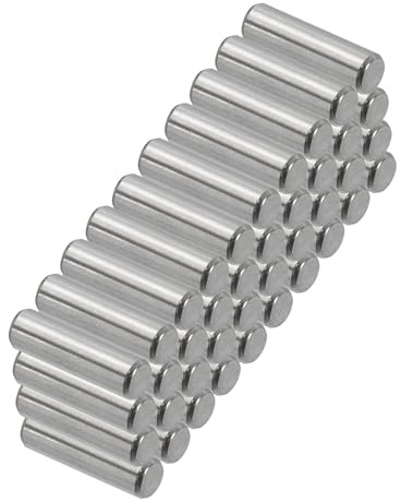 PATIKIL 50 Stück 304 Edelstahlstifte Zylinderstifte 4 x 14 mm, Passstifte Dübelstift Regalstifte Metallstifte Unterstützen Hardware für Metallgeräte Möbelinstallation Positionierung