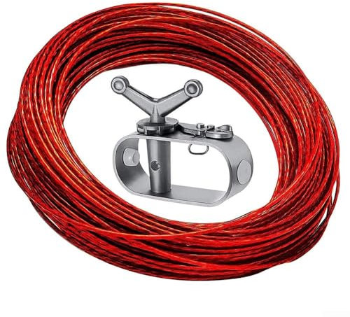 Kit de cabrestante de cable de cubierta de piscina para piscina sobre el suelo, cubierta de seguridad de invierno, tensor de cuerda para piscinas de suelo, cubierta de seguridad de invierno (C)