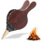 Soufflet de Cheminée en Bois, Souffleur de Cheminée Manuel, Soufflet en Bois, Souffleur d'Air en Bois, Soufflet Cheminée et Barbecue Bois, Soufflet à Main, pour Cheminée, Barbecue, Camping Plein Air