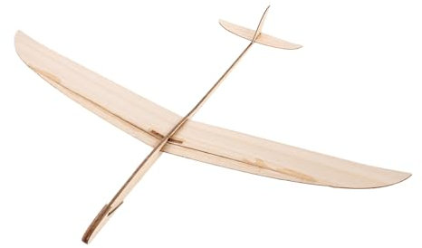 BRIGHTFUFU Wooden Hand Launch Glider Airplane for Kids Diy Balsa Wood Model Aeroplane Toy Suitable for Indoor Outdoor Flying and Craft Activities