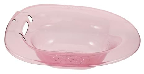 SHERCHPRY Privatpflege Pot Älteres Sitzbadebecken Wc-sitz-badewanne Sitzbadebecken Für Die Wochenbettpflege Sitzwanne Für Toilettensitz Sitzbad Einweichen Das Haustier Rosa