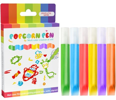 Générique Pennarello colorato, penna a bolle di pittura 6 colori 3D colorazione | per pittura a bolle lavabili decorativi per arte e artigianato per feste e compleanni