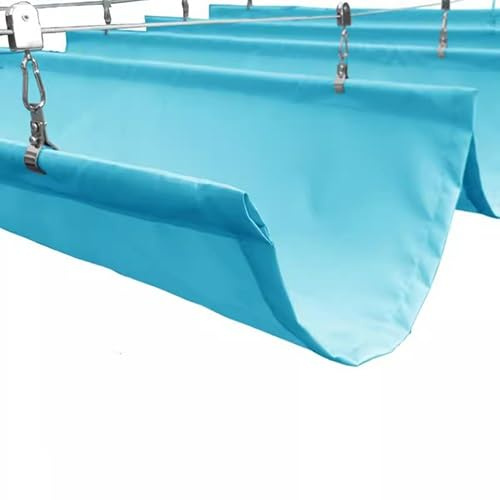 Tenda parasole retrattile impermeabile per pergola, resistente ai raggi UV, in HDPE, per esterni, cortili e case in vetro