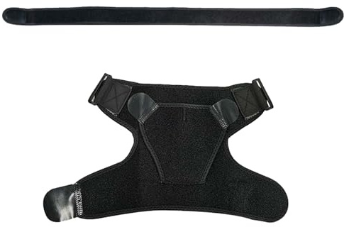 GUOYOU Schulterbandage Schulterstütze Oberarm Bandage Schultergurt Haltungskorrektur mit Druckpolster Verstellbar Schulterriemen für Arthritische Zerrissene Rotatorenmanschette