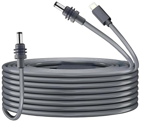 Spacnana Cable de Alimentación Satelital Rectangular, Cable de Carga Impermeable de 18 AWG, Clasificación IP68 para Suministro PD de 65 W, Adecuado para Uso en el Hogar, la Oficina y el Automóvil