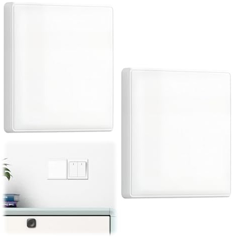 Wcawnlt 2 Stück Blindabdeckungen Unterputz, Steckdosen Abdeckung, 86×86mm Weiß Kunststoff Steckdosenabdeckung Unterputz, Für Ungenutzte Steckdosen Oder Schalter, Für Im Wohnbereich, Büro Und Haushalt