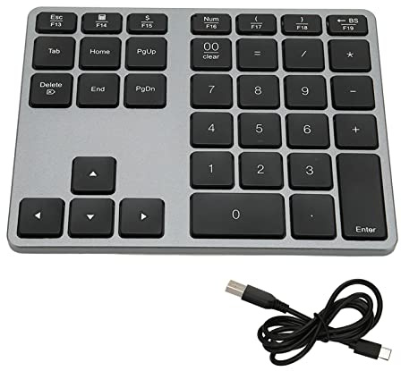 Ejoyous Pavé Numérique, Clavier sans Fil 300mAh Interrupteur à Ciseaux 35