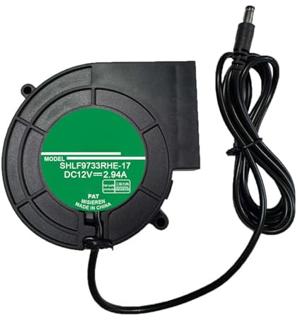 YUNGLOO Eficiente 12 V 2.94 A Circulador de aire soplador de refrigeración adecuado para barbacoa parrilla control de temperatura y chimeneas interiores soplador de estufa de leña