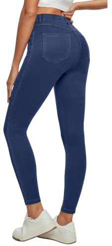Ewedoos Jeans for Women Stretch Pull on Jeggings High Waisted Skinny Jeans Women Tummy Control with 4 Pockets