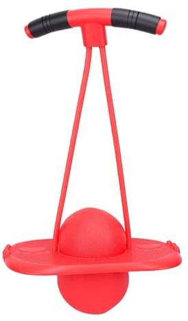 Hüpfende Ballpumpe, Balance-Übung, Hochsprung-Spielzeug für, Jungen und Mädchen, Spaßsport, Outdoor-Aktivität, Plattformball (Rot)
