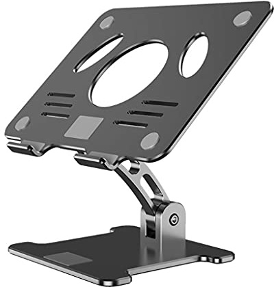 Nucelit Skrivbord, vikbar hållare fäste, aluminium, laptop-bordsstativ, justerbart för bärbar dator för bord, ögonfransförlängning, säng med pall