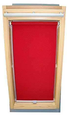 Hochwertiges Abdunkelungsrollo Rollo für Velux DKL/DKU/RHL/RHU-EP GGU,GPU,GHU,GTU CK04 weinrot // Verdunkelungsrollo/Verdunkelungs-Rollo/Fensterrollo