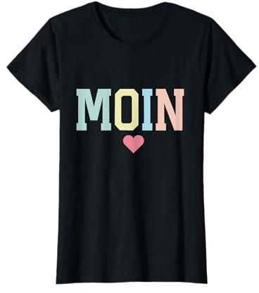 Moin Cooler Spruch Geschenk I Hafen Anker See Meer Segeln T-Shirt