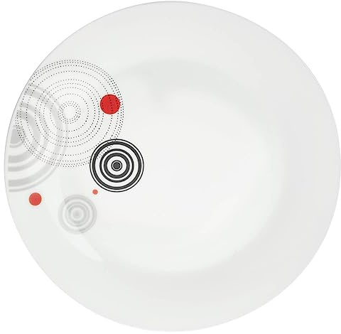 Lot De 6 Assiettes Plates - Instant - D 27 Cm - Blanc