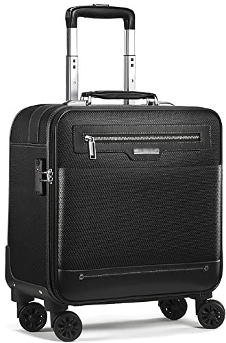 GOTYKE Pilot's Cases Rollrucksack mit Rädern passt bis zu Laptop, freundlich, wasserabweisend, Laptop-Rucksack mit Taschen für Reisen, Business, Schule (Farbe: A, Größe: 41 x 23 x 50 cm)