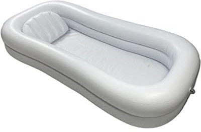 Amagogo Aufblasbare Badewanne Badewanne im Bett Assist Hilfe Faltbar Einfach zu bedienen Leichtes Körper Waschbecken System Badewanne Becken für Behinderte