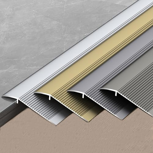 HJXGQJM Aluminium Boden Übergangsschiene Extra Breit 10cm Schwellenleiste， Abdeckleisten Für Fußböden, Für Wohnzimmer/Balkon/Schlafzimmer, Streifenschwellenreduzierer，Schwarz