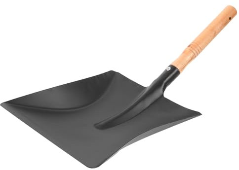 Supvox Gartenschaufel Outdoor Kleine Schaufel Gadrening-Kelle Kohleschaufel Notfall-schneeschaufel Grillschaufel Hochleistungsschaufel Aus Stahl Hölzern Multifunktion Eiskratzer