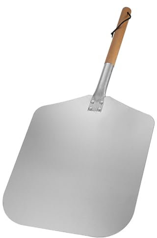 predolo Pelle à Pizza avec Manche en Bois, Rangement Facile, à Pizza, Plateau à Pizza Portable pour Four à Fromage